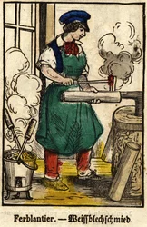 Tinnantier; Série sobre o comércio, imagem da Epinal do século XIX.