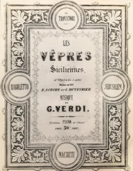 Página de título da partitura I Vespri Siciliani