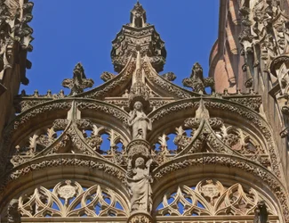 Rendilhado acima da porta sul