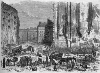 Transformações de Paris sob o Segundo Império, Paris Haussmannian; descoberta de um ossuário durante a construção da rue de Maubeuge