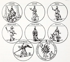 Vários tipos de talismãs