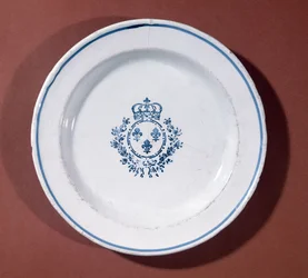 Placa de cozinha de Versailles, fabricação de Saint-Cloud (faiança)