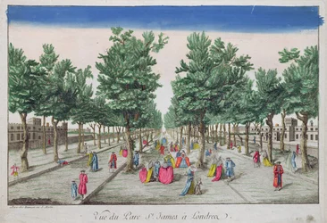Vista, de, st., James, parque, londres