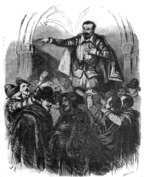 Guerras de Religião: a conspiração de Amboise em 1560 (conspiração Huguenot inspirada pelo Príncipe de Conde e liderada por La Renaudie, que procurava tirar o jovem François II da influência do Guise).