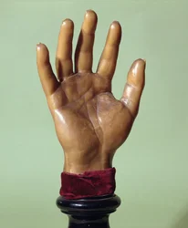 Cera de cera da mão de Jean-Baptiste Troppmann (1848-1970) 1869 (cera)