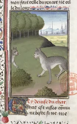 Gatos selvagens, do livro de caça por Gaston Phebus de Foix (1331-91)