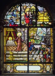 Janela retratando o recolhimento do maná, 1612-22