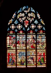 Janela retratando a paixão de Cristo