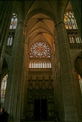 Janela, descrevendo, sul, transept