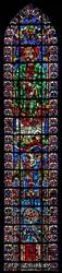 Janela w102 retratando St Andrew e a Igreja de Soissons