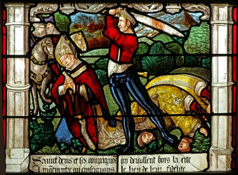 Janela w31 representando a decapitação de São Denis (vitral)