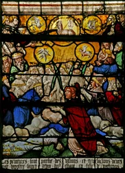 Janela w9 representando o último julgamento - depois de Albert Durer