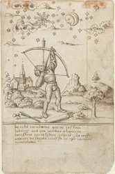 Estás a disparar contra o céu [fol. 9 reto], c.1512-1515 (pena e tinta)