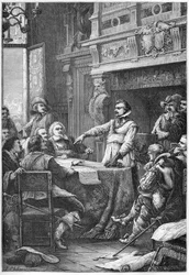 o Juramento de Jean Guiton (1585 -1654) emprestado ao Hotel de Ville em 2 de maio