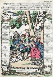 a rodada de Guilleri. Foto da Epinal do século XIX