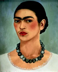 Autorretrato com colar