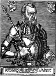 Retrato de Joachim II Hector 1505-1571, Eleitor de Brandemburgo, 1570