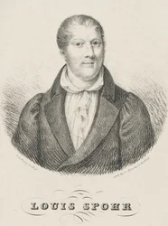 Retrato de Louis Spohr 1784-1859, c. 1830-1840.