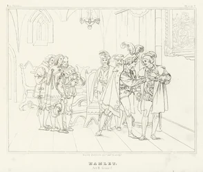 Hamlet, Acto III, Cena 2 (gravura)