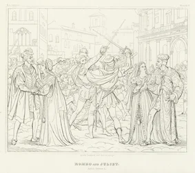 Romeu e Julieta, Acto I, Cena 1 (gravura)