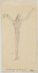 Caricatura Carl Lahmeyer como maestro