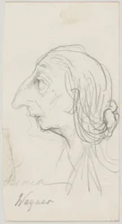 Caricatura de Cosima Wagner