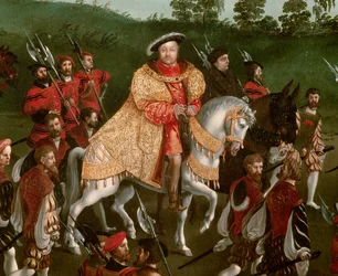 Entrevista de François I e Henrique VIII no acampamento da Folha de Ouro em 7 de junho