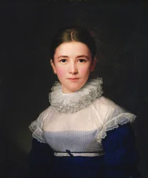 dortrait de Lina Groger, a filha adotiva do Artista, 1815