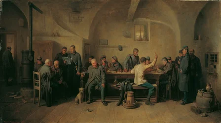 Soldados na cantina