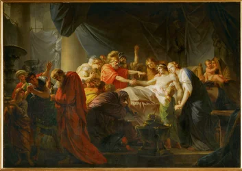 A morte de Germânico (óleo sobre tela)