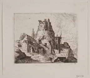 ruína com torre