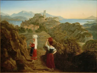Paisagem italiana ideal