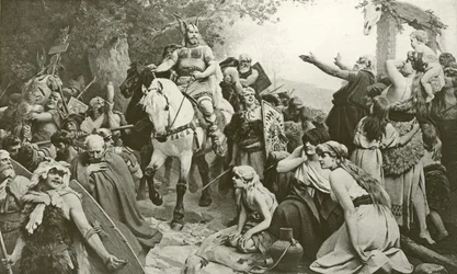 Hermann&39;s Triumph over the Romans (gravura)