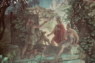 Odisseu no Swineherd Eumaeus, Cenas da Odisseia