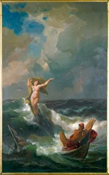 Ulisses e Leucoteia (óleo sobre tela)