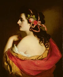Retrato de uma jovem garota, 1865