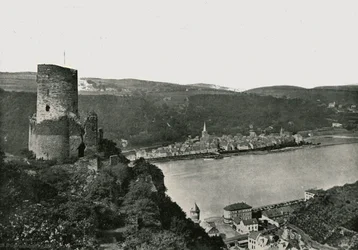 O Katz com vista para o Reno, St Goarshausen, Alemanha, 1895.