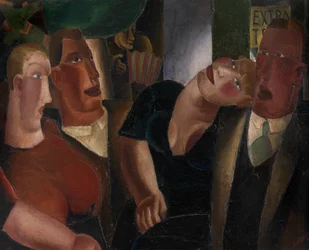 Village Sweethearts (óleo sobre tela)