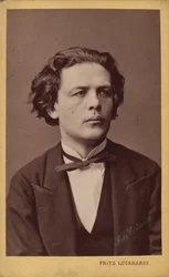 Retrato do compositor Anton Rubinstein 1829-1894, c. 1870.