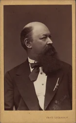 Retrato do compositor Franz von Suppè 1819-1895, c. 1880.