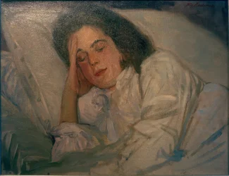 Retrato de Alexandra adormecida