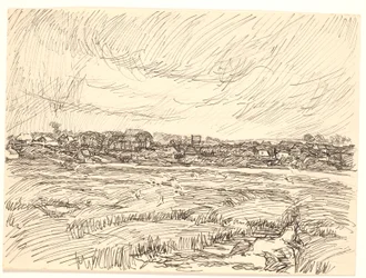 paisagem com vila