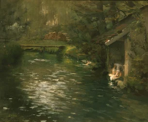 Lavando roupa no rio, ca 1895 (pintura)
