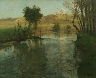 Paisagem fluvial francesa, ca 1895 (pintura)