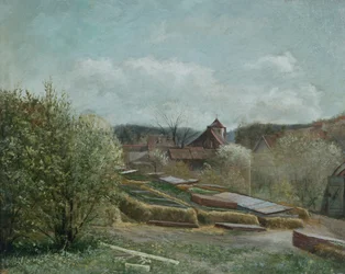 Paisagem com o Hospital de Oslo, ca. 1880 (pintura)