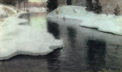 Descongelar o gelo: o rio Lysaker, 1887