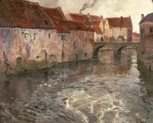 A ponte em Antuérpia (ou Oudenard), 1902