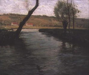A Corrente através do Prado (óleo sobre tela)