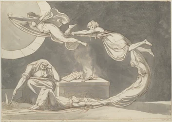 Cena de conjuração com uma bruxa no altar, 1779.