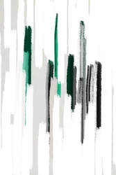 Pinceladas verdes verticais